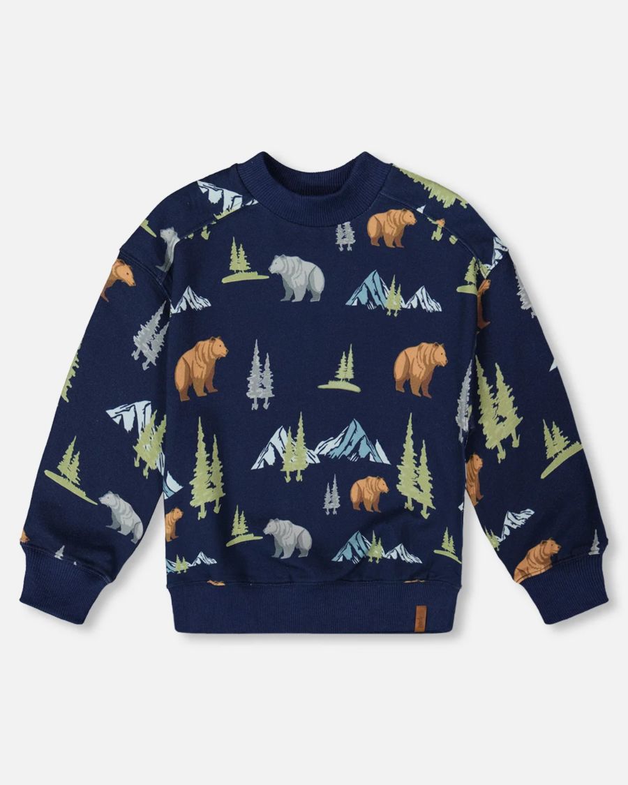 Детская флисовая толстовка-пуловер для мальчика, темно-синяя, с животным принтом - для малышей/детей Deux par Deux, Navy animal print
Детская флисовая толстовка-пуловер для мальчика, темно-синяя, с животным принтом - для малышей/детей Deux par Deux, Navy animal print