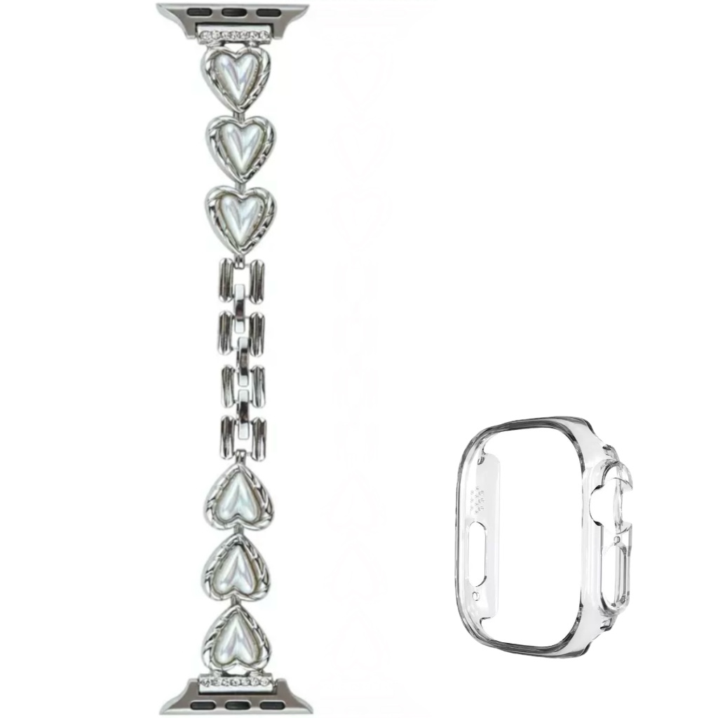 CHENSONG Часы Strap Apple Compatibility Metal 142mm, Silver
CHENSONG Часы Strap Apple Compatibility Metal 142mm, Silver