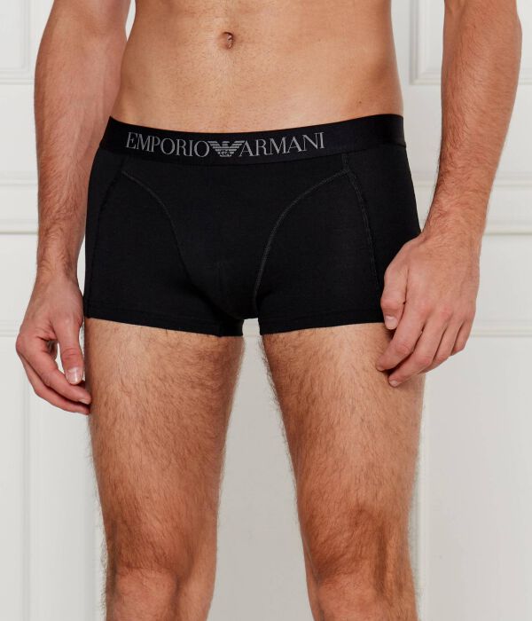 Боксеры Emporio Armani с логотипом на поясе, черный
Боксеры Emporio Armani с логотипом на поясе, черный
