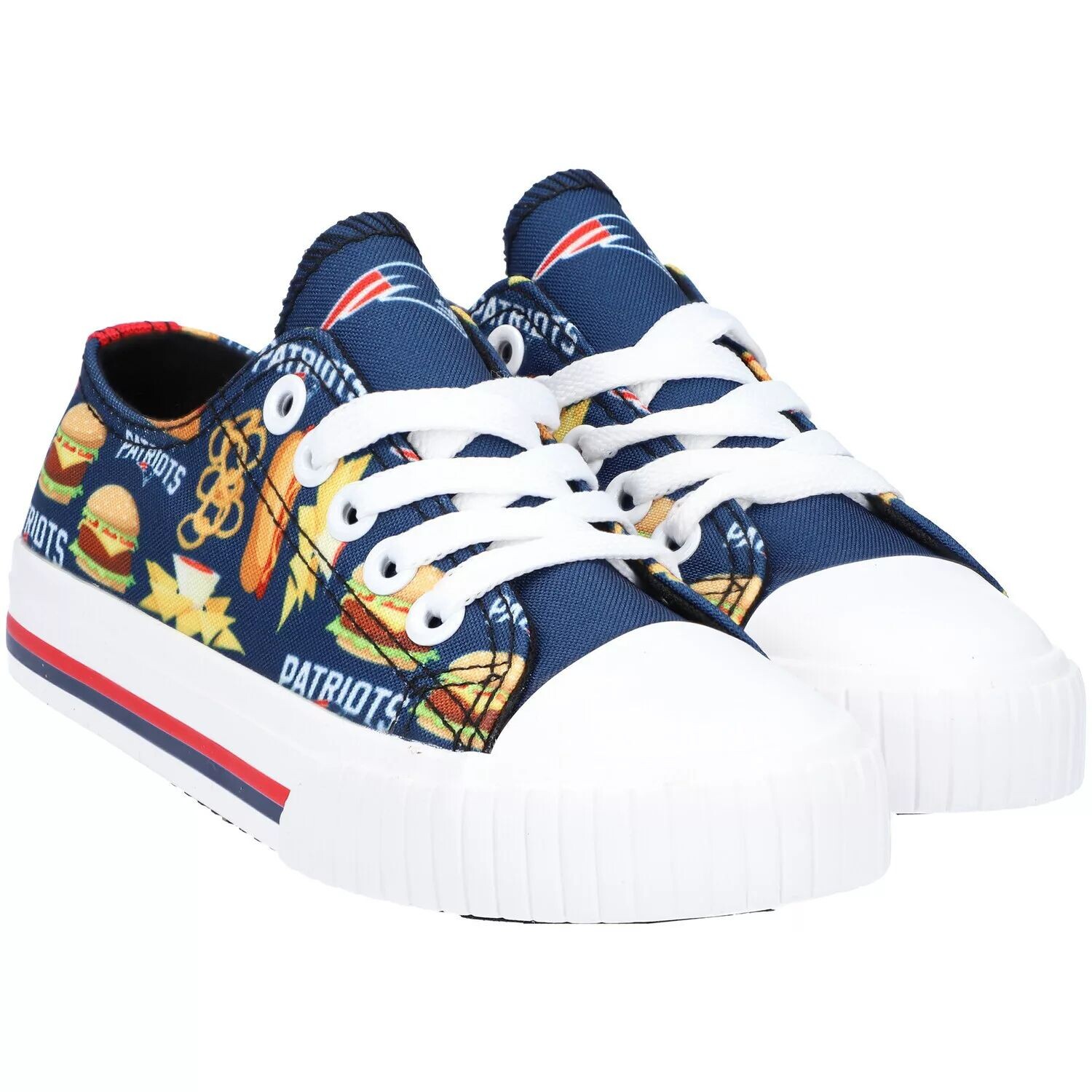 Молодежные низкие парусиновые кроссовки New England Patriots с принтом еды FOCO New England Patriots Unbranded
Молодежные низкие парусиновые кроссовки New England Patriots с принтом еды FOCO New England Patriots Unbranded