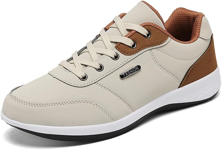 Модные мужские повседневные кроссовки, шнурованные спортивные туфли, серо-синие с бежевыми и коричневыми акцентами, удобная обувь для ходьбы с белой подошвой Generic
Модные мужские повседневные кроссовки, шнурованные спортивные туфли, серо-синие с бежевыми и коричневыми акцентами, удобная обувь для ходьбы с белой подошвой Generic