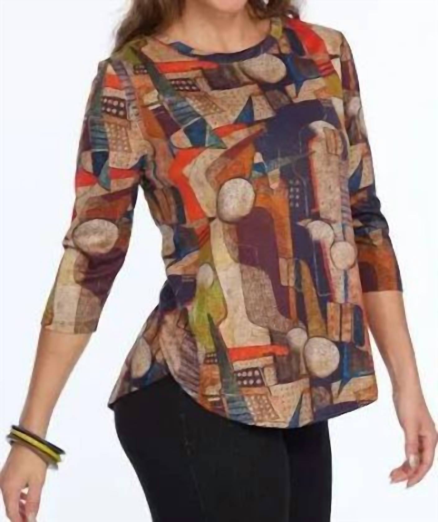 Zofi 3/4 Топ из понте с осенним принтом LIOR, Fall Print
Zofi 3/4 Топ из понте с осенним принтом LIOR, Fall Print