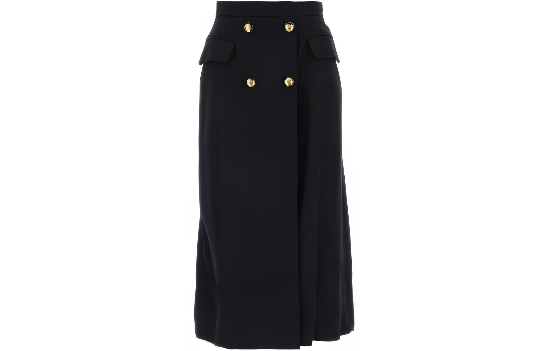 Плиссированная миди-юбка с пуговицами Alexander McQueen, синий
Плиссированная миди-юбка с пуговицами Alexander McQueen, синий