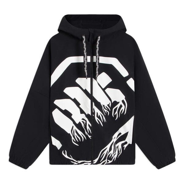 Куртка badfive большой логотип куртка с капюшоном на молнии Li-Ning, черный 
Куртка badfive большой логотип куртка с капюшоном на молнии Li-Ning, черный