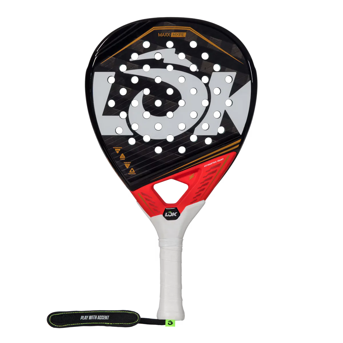 Ракетка для падела Maxx Hype Lok, красный
Ракетка для падела Maxx Hype Lok, красный