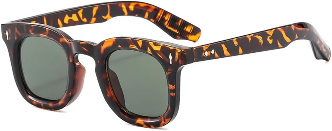 Модные маленькие квадратные солнцезащитные очки для женщин в стиле ретро с заклепками, конфетные оттенки, защита от УФ-излучения UV400, для мужчин в стиле панк TVTBBVV, Leopard Dark Green
Модные маленькие квадратные солнцезащитные очки для женщин в стиле ретро с заклепками, конфетные оттенки, защита от УФ-излучения UV400, для мужчин в стиле панк TVTBBVV, Leopard Dark Green