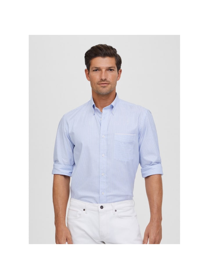 Рубашка Faconnable, цвет weiß/blau-8as
Рубашка Faconnable, цвет weiß/blau-8as