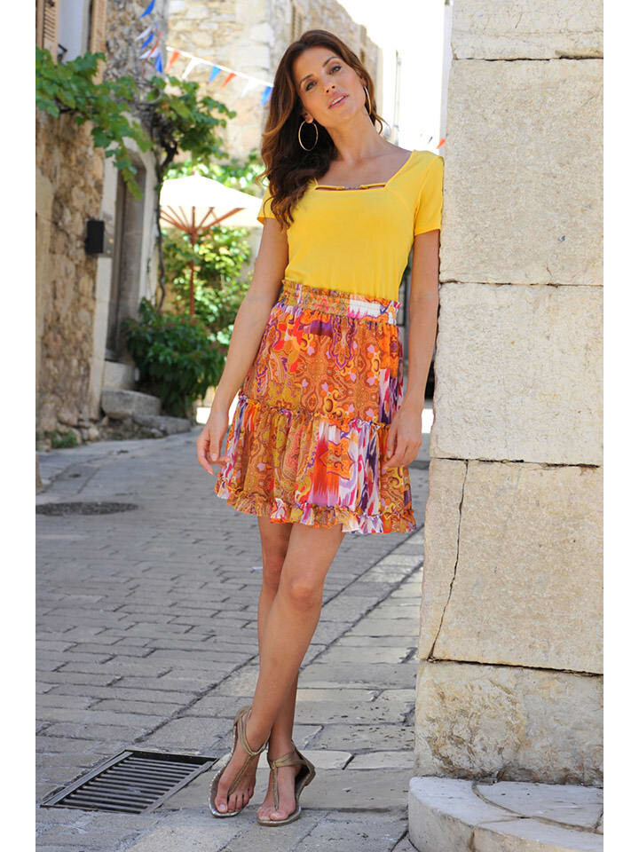 Юбка длиной до колена Bleu d'Azur, оранжевый
Юбка длиной до колена Bleu d'Azur, оранжевый