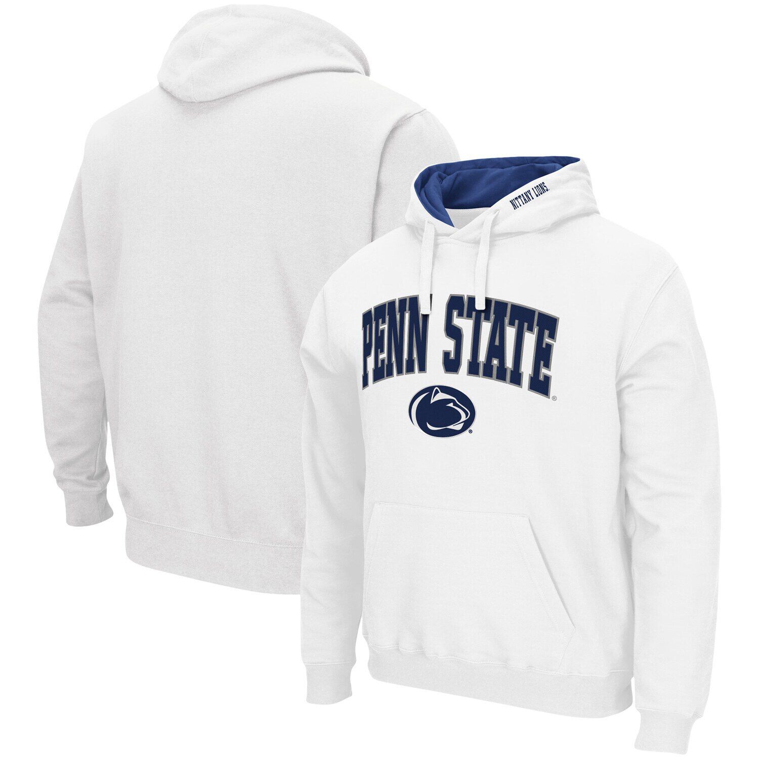 Мужской белый пуловер с капюшоном Penn State Nittany Lions Arch & Logo 3.0 Colosseum
Мужской белый пуловер с капюшоном Penn State Nittany Lions Arch & Logo 3.0 Colosseum