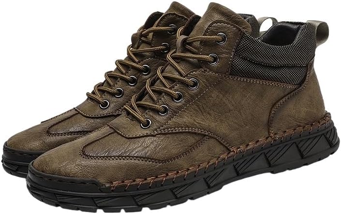 Мужские высокие ботинки с бархатной подкладкой на осень/зиму - большой размер, кожаные ботинки на шнуровке, нескользящие, повседневные для походов Clolinde, хаки
Мужские высокие ботинки с бархатной подкладкой на осень/зиму - большой размер, кожаные ботинки на шнуровке, нескользящие, повседневные для походов Clolinde, хаки