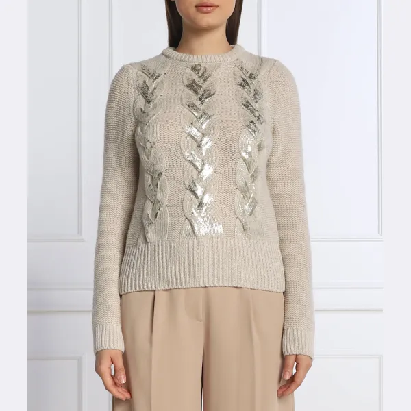 Шерстяной свитер узкого кроя Felin Marella, бежевый
Шерстяной свитер узкого кроя Felin Marella, бежевый