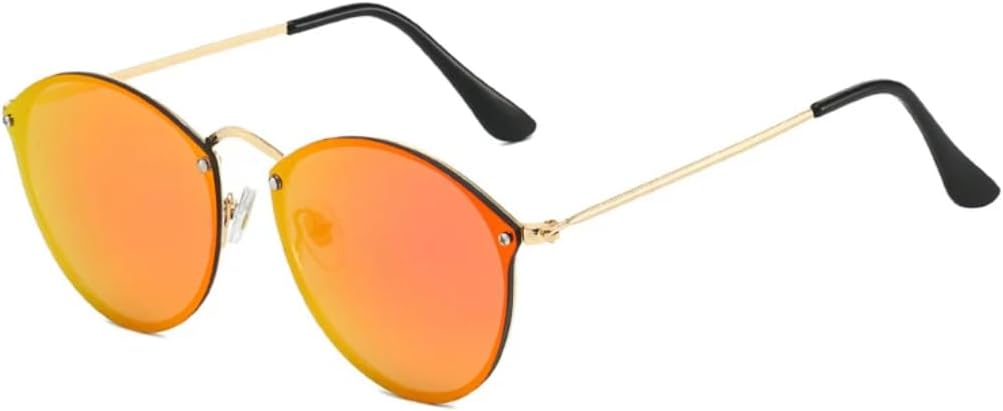 Ретро круглые панк металлические солнцезащитные очки для женщин с защитой от УФ-излучения UV400, модные мужские солнцезащитные очки с зеркальными линзами TVTBBVV, Golden Red Mirror
Ретро круглые панк металлические солнцезащитные очки для женщин с защитой от УФ-излучения UV400, модные мужские солнцезащитные очки с зеркальными линзами TVTBBVV, Golden Red Mirror