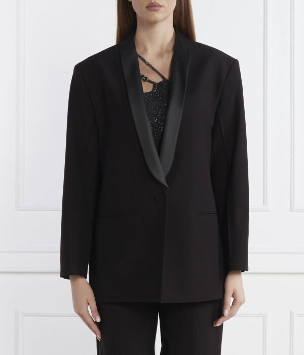 Пиджак женский Hugo Амусар свободного кроя из вискозы, черный
Пиджак женский Hugo Амусар свободного кроя из вискозы, черный