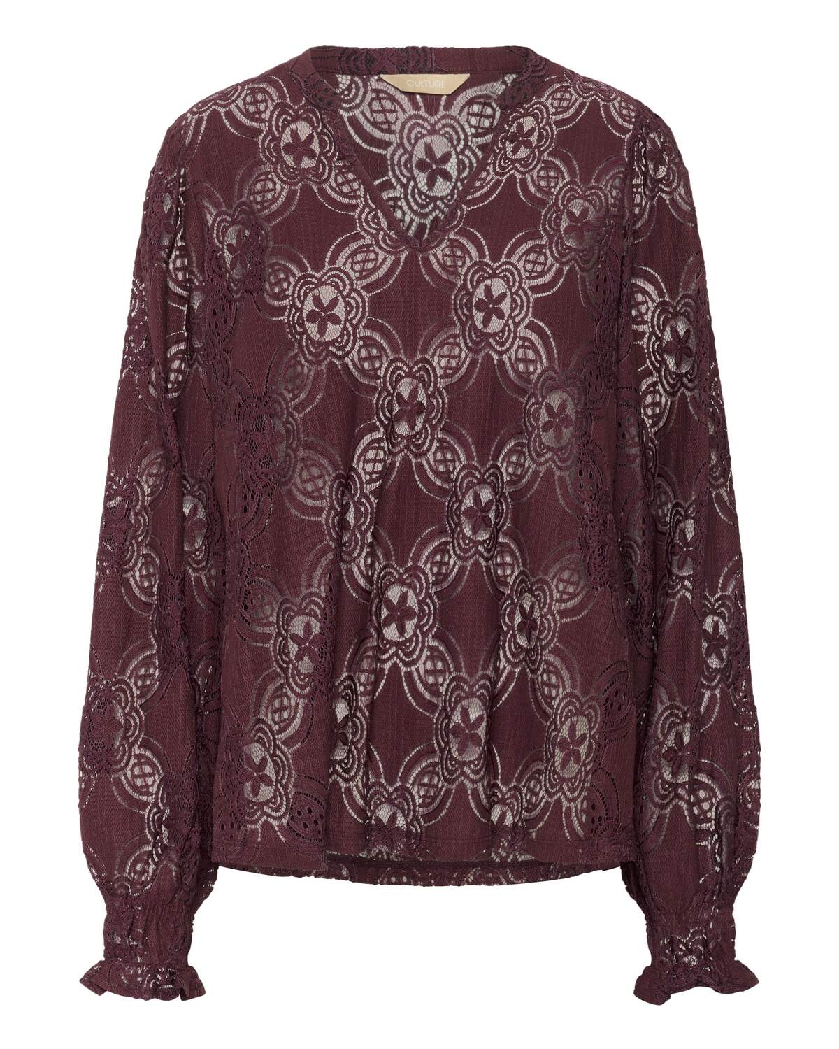 CULTURE Блузка 'CUOlu' в винно-красном цвете
CULTURE Блузка 'CUOlu' в винно-красном цвете