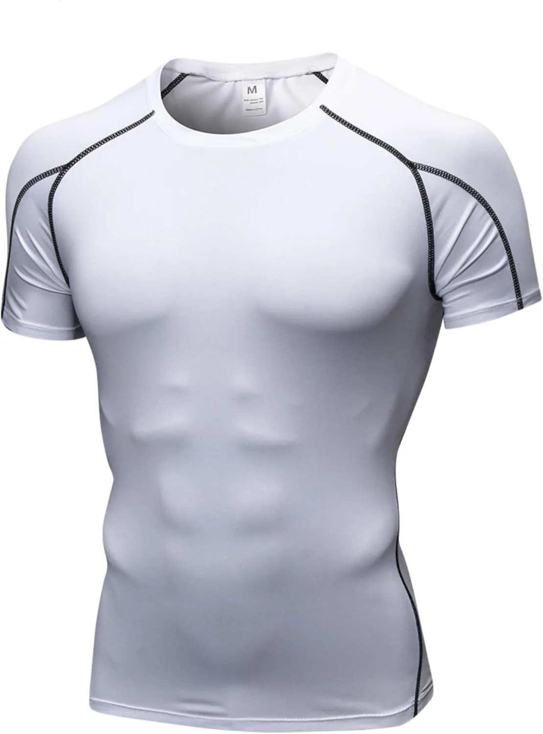 Мужская компрессионная футболка для тренировок Moisture Wicking Quick Dry YUSHOW
Мужская компрессионная футболка для тренировок Moisture Wicking Quick Dry YUSHOW