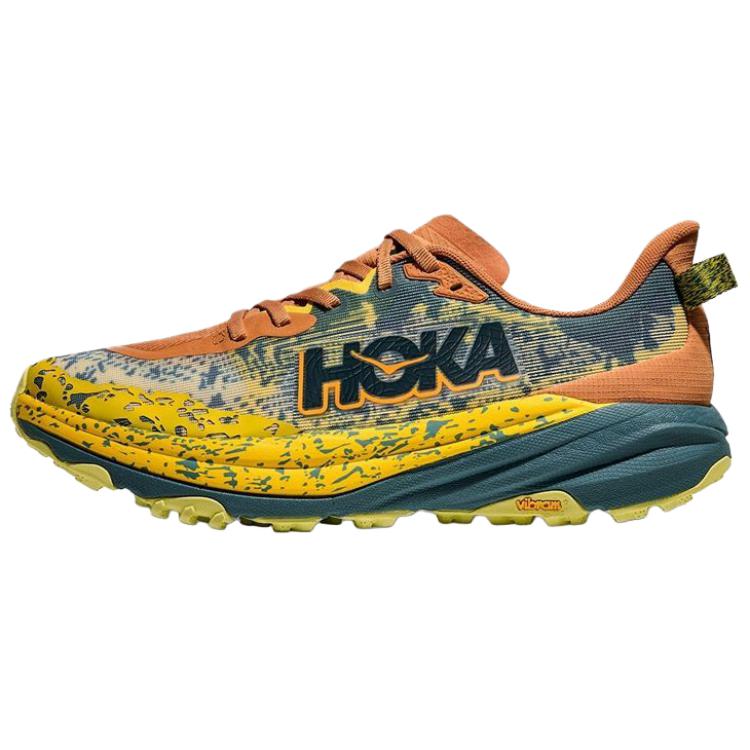 HOKA ONE ONE Кроссовки Speedgoat 6 с амортизацией, износостойкие, низкие, мужские, желто-оранжевые 
HOKA ONE ONE Кроссовки Speedgoat 6 с амортизацией, износостойкие, низкие, мужские, желто-оранжевые