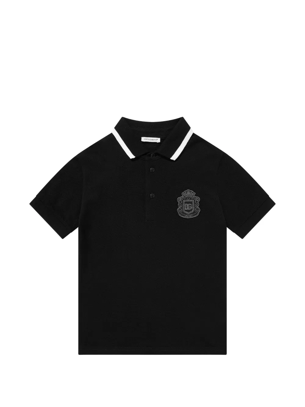 Поло с вышитым логотипом Dolce & Gabbana Kids, черный
Поло с вышитым логотипом Dolce & Gabbana Kids, черный