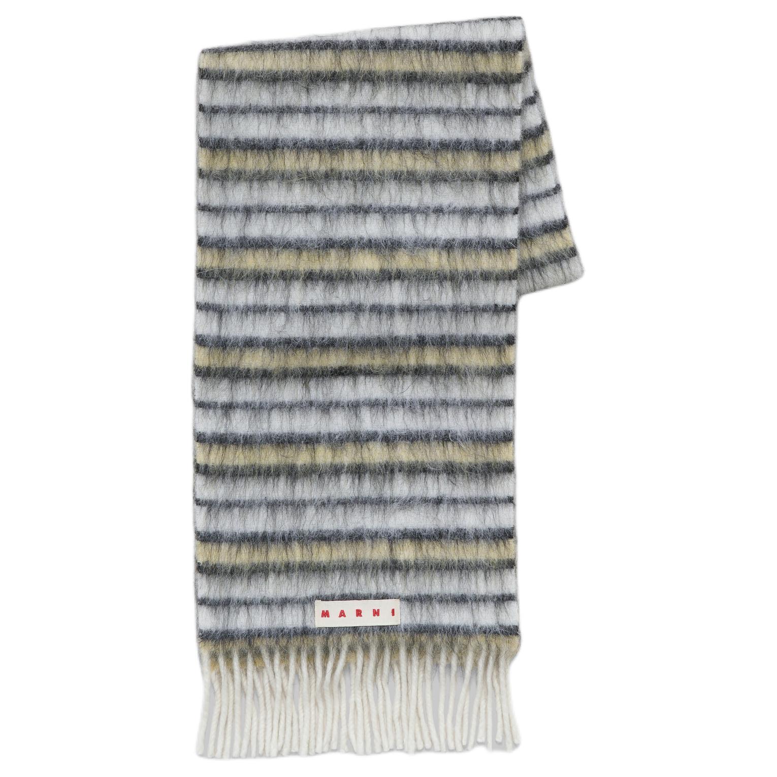 Шерстяной вязаный шарф женский белый MARNI
Шерстяной вязаный шарф женский белый MARNI