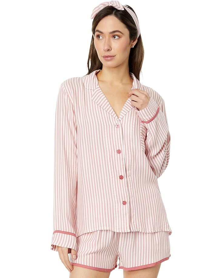Пижамный комплект P.J. Salvage Stripe Hype PJ Set with Headband, ржавый
Пижамный комплект P.J. Salvage Stripe Hype PJ Set with Headband, ржавый