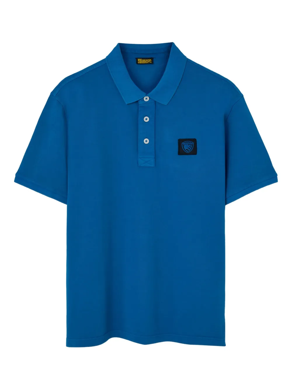 Хлопковая рубашка-поло с логотипом Blauer, синий
Хлопковая рубашка-поло с логотипом Blauer, синий