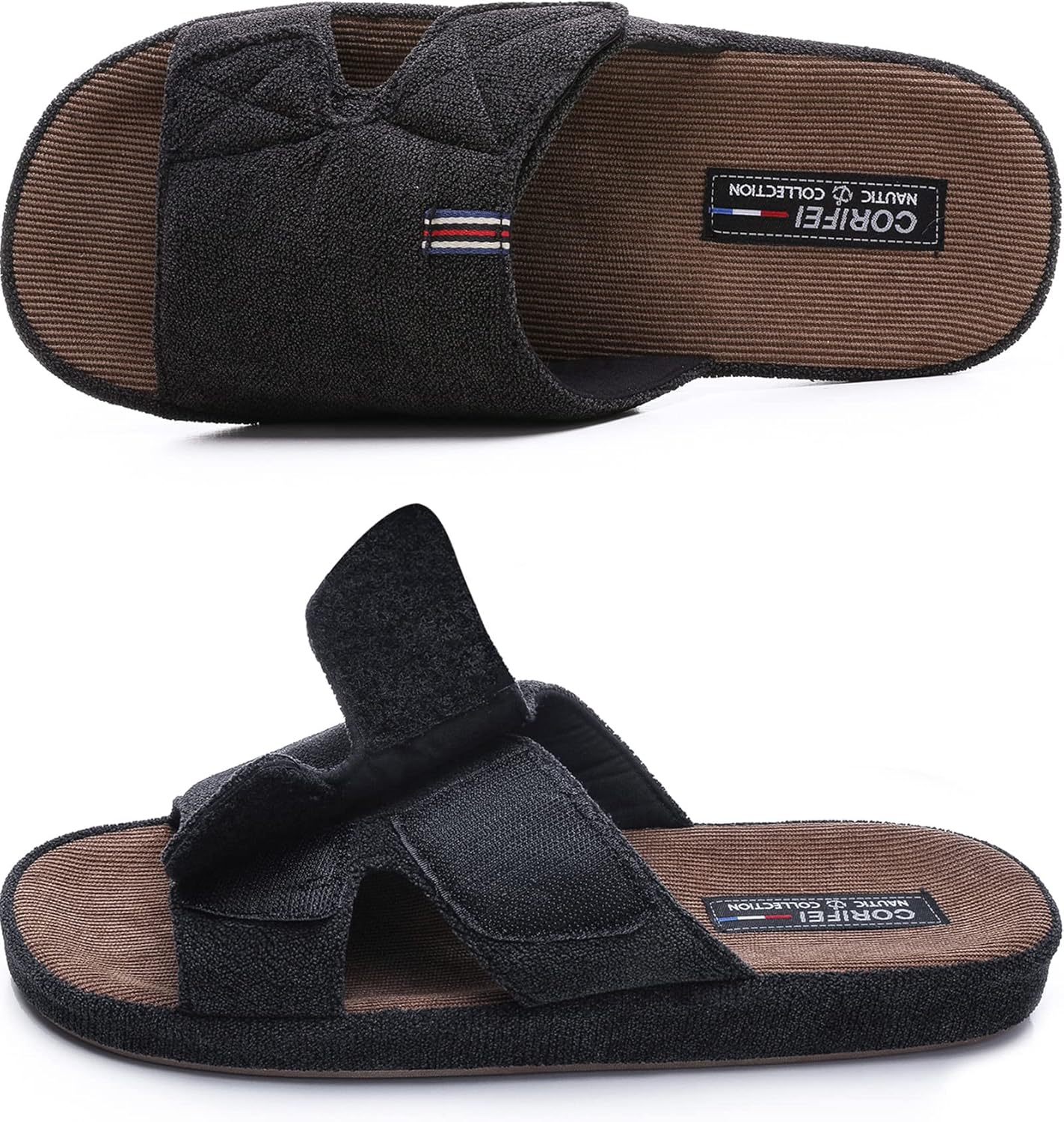 Мужские домашние тапочки CORIFEI, открытый носок, Регулируемые, Низкая поддержка свода стопы, Резиновая подошва, Для дома и улицы, черный
Мужские домашние тапочки CORIFEI, открытый носок, Регулируемые, Низкая поддержка свода стопы, Резиновая подошва, Для дома и улицы, черный