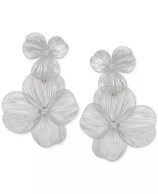 Двойные серьги-подвески с ажурными цветами золотистого оттенка Lonna & Lilly, white
Двойные серьги-подвески с ажурными цветами золотистого оттенка Lonna & Lilly, white