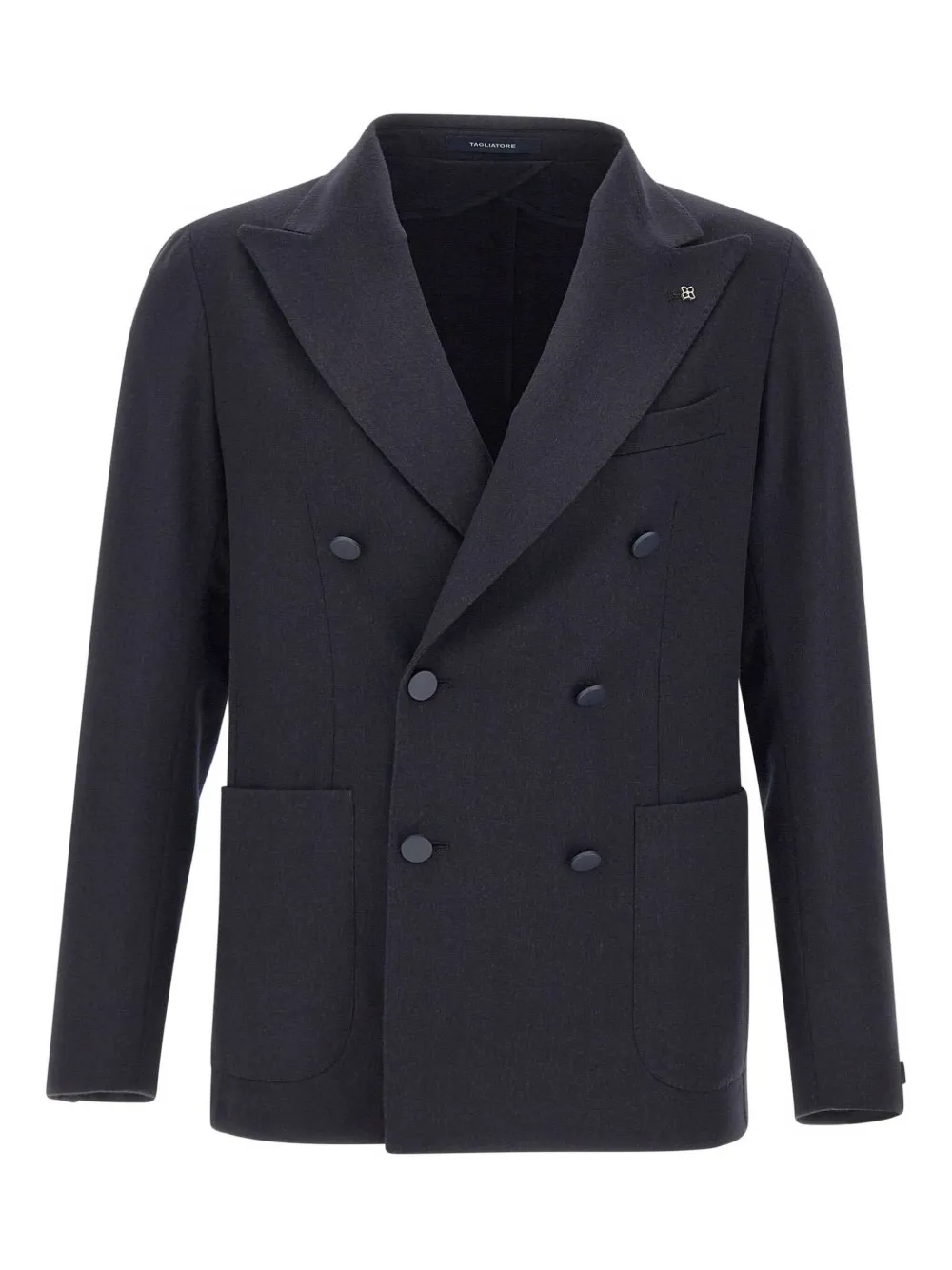 Двубортный пиджак с накладными карманами Tagliatore, синий
Двубортный пиджак с накладными карманами Tagliatore, синий