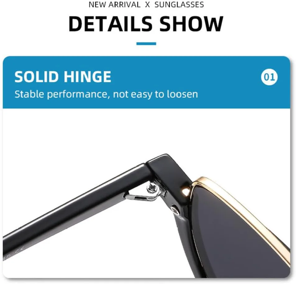 Солнцезащитные очки MUTYNE в полуободковой оправе «кошачий глаз», мужские, с леопардовым принтом, металлические, женские, модные, с защитой от УФ-излучения UV400, A3
Солнцезащитные очки MUTYNE в полуободковой оправе «кошачий глаз», мужские, с леопардовым принтом, металлические, женские, модные, с защитой от УФ-излучения UV400, A3