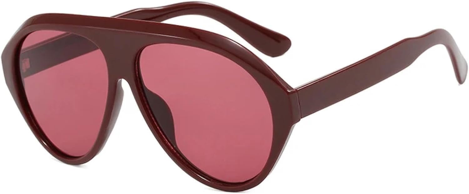 Модные большие женские солнцезащитные очки в стиле ретро конфетных цветов с защитой от УФ-излучения UV400, мужские очки для активного отдыха, спорта и вождения VFDHN, Wine Red
Модные большие женские солнцезащитные очки в стиле ретро конфетных цветов с защитой от УФ-излучения UV400, мужские очки для активного отдыха, спорта и вождения VFDHN, Wine Red