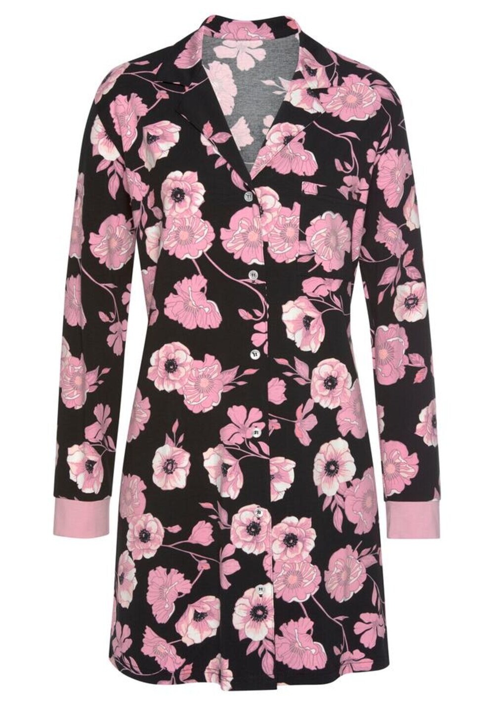 Ночная рубашка Lascana, черный
Ночная рубашка Lascana, черный