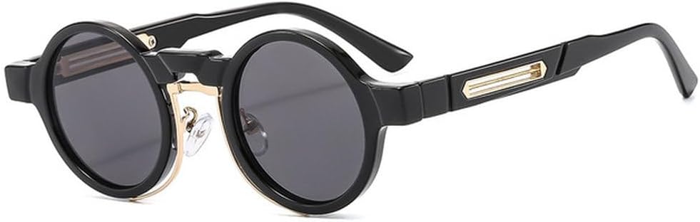 Популярные маленькие круглые панк-солнцезащитные очки для женщин в стиле ретро с прозрачными градиентными линзами и защитой от УФ-излучения UV400, а также двухцветные солнцезащитные очки для мужчин TVTBBVV, Black
Популярные маленькие круглые панк-солнцезащитные очки для женщин в стиле ретро с прозрачными градиентными линзами и защитой от УФ-излучения UV400, а также двухцветные солнцезащитные очки для мужчин TVTBBVV, Black