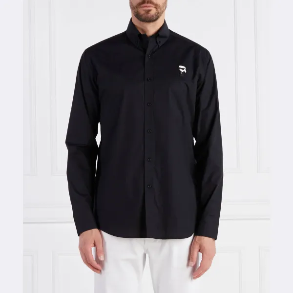 Рубашка стандартного кроя Karl Lagerfeld, черный
Рубашка стандартного кроя Karl Lagerfeld, черный