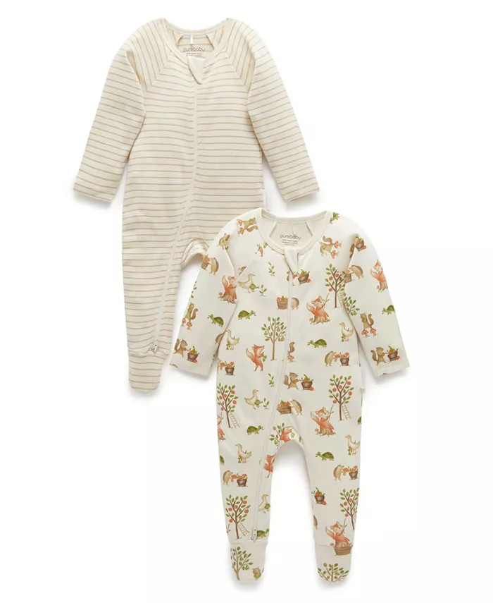 Комплект из 2 комбинезонов на молнии для мальчика и девочки Purebaby, белый
Комплект из 2 комбинезонов на молнии для мальчика и девочки Purebaby, белый