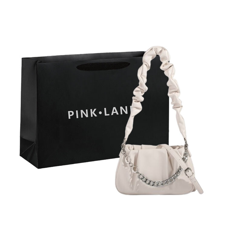 Pink·Land Женская сумка через плечо, Кремово-белая + черная сумка для подарков
Pink·Land Женская сумка через плечо, Кремово-белая + черная сумка для подарков