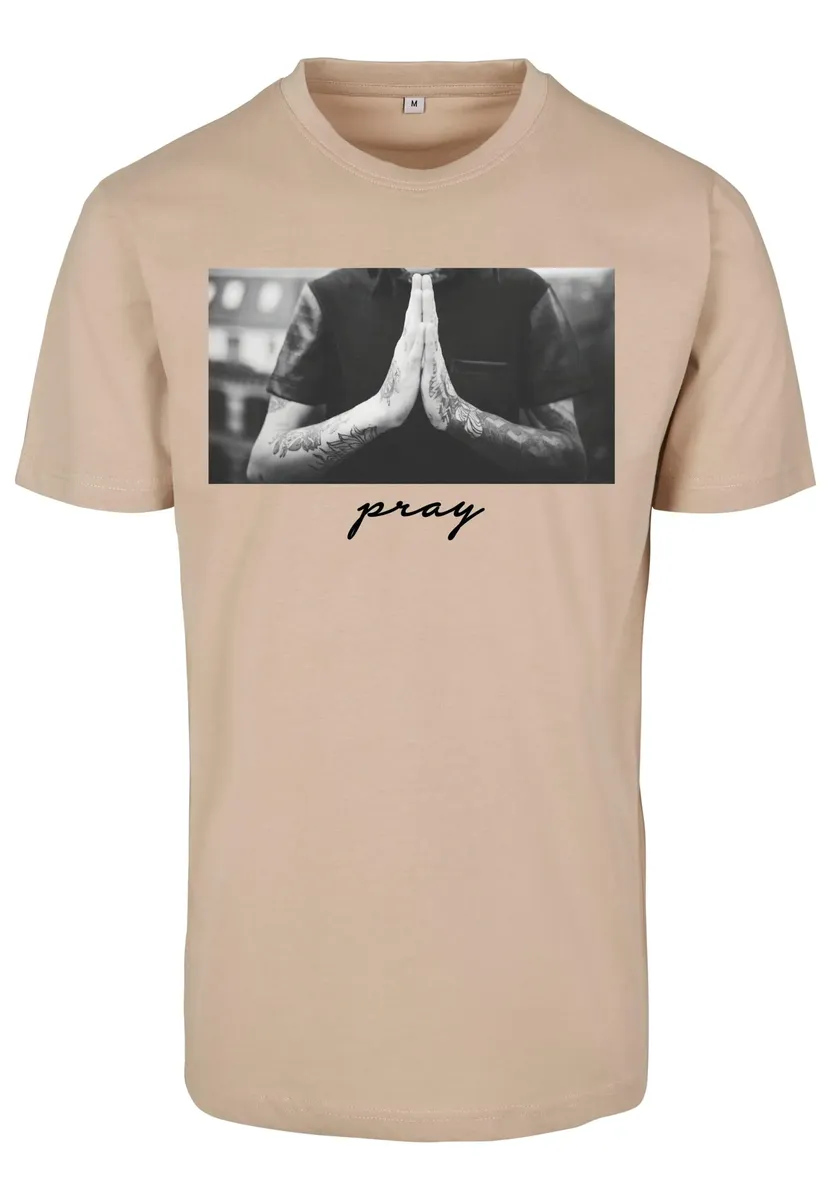 Футболка Mister Tee "Мужская футболка Mister Tee Pray Tee" Mistertee, цвет Sand 
Футболка Mister Tee "Мужская футболка Mister Tee Pray Tee" Mistertee, цвет Sand