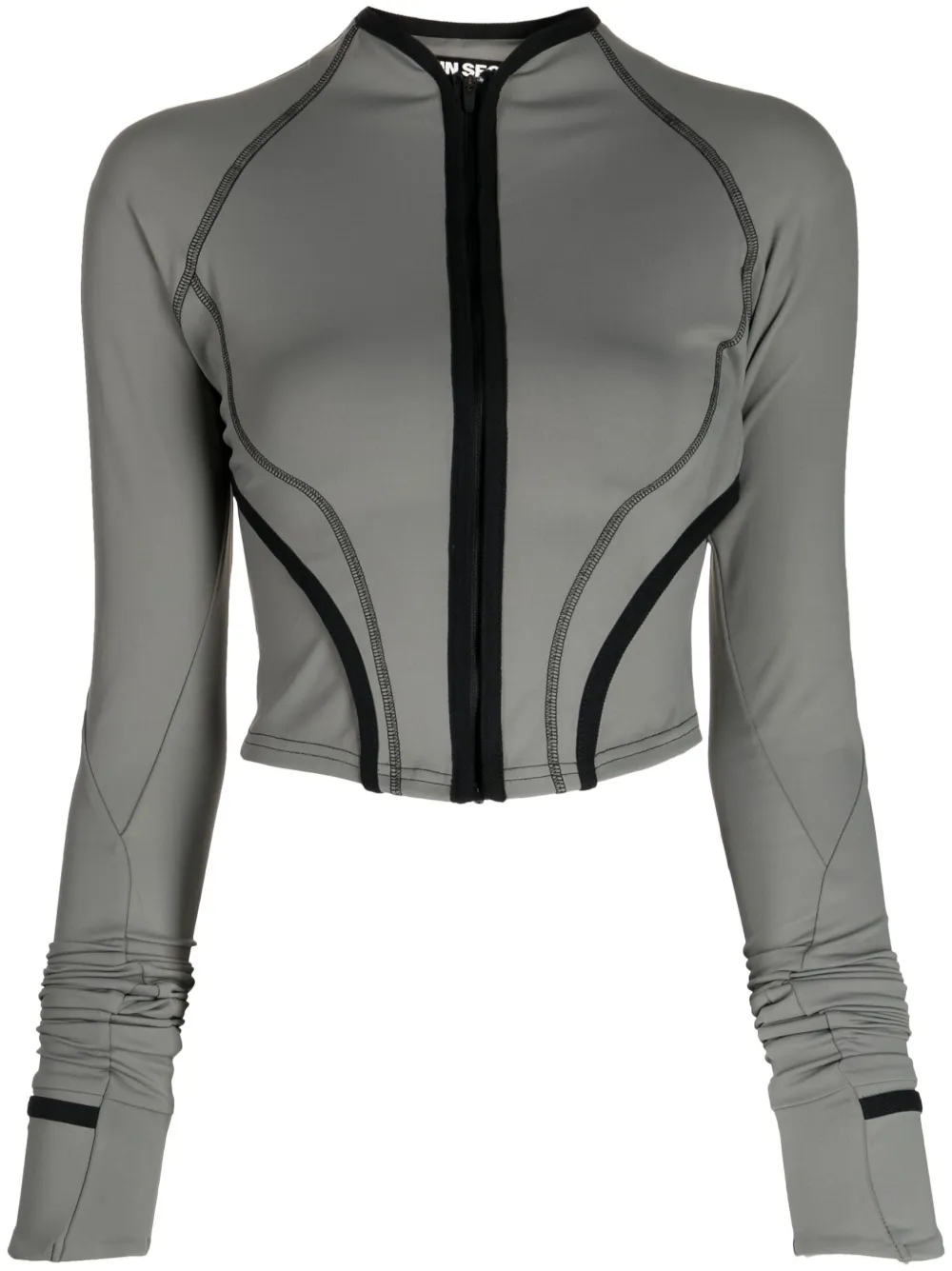 Укороченный топ с длинными рукавами Hyein Seo, черный
Укороченный топ с длинными рукавами Hyein Seo, черный