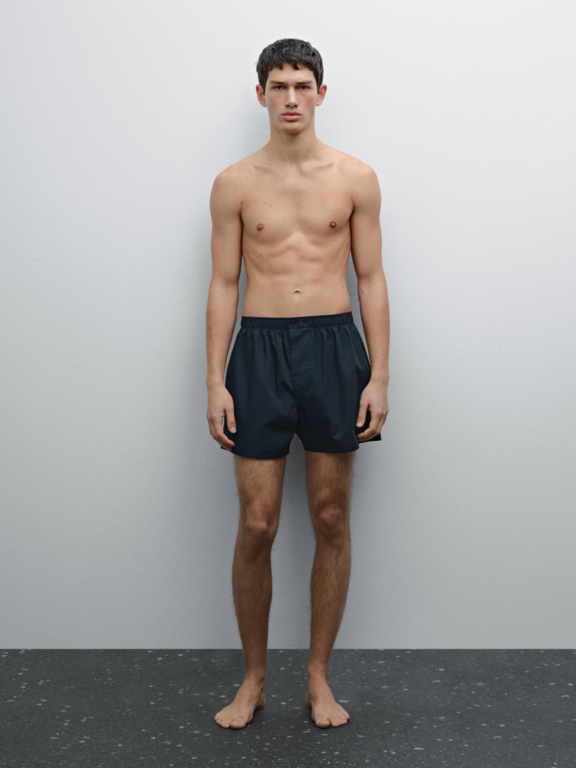 Боксеры из 100% хлопкового поплина Massimo Dutti, темно-синий
Боксеры из 100% хлопкового поплина Massimo Dutti, темно-синий