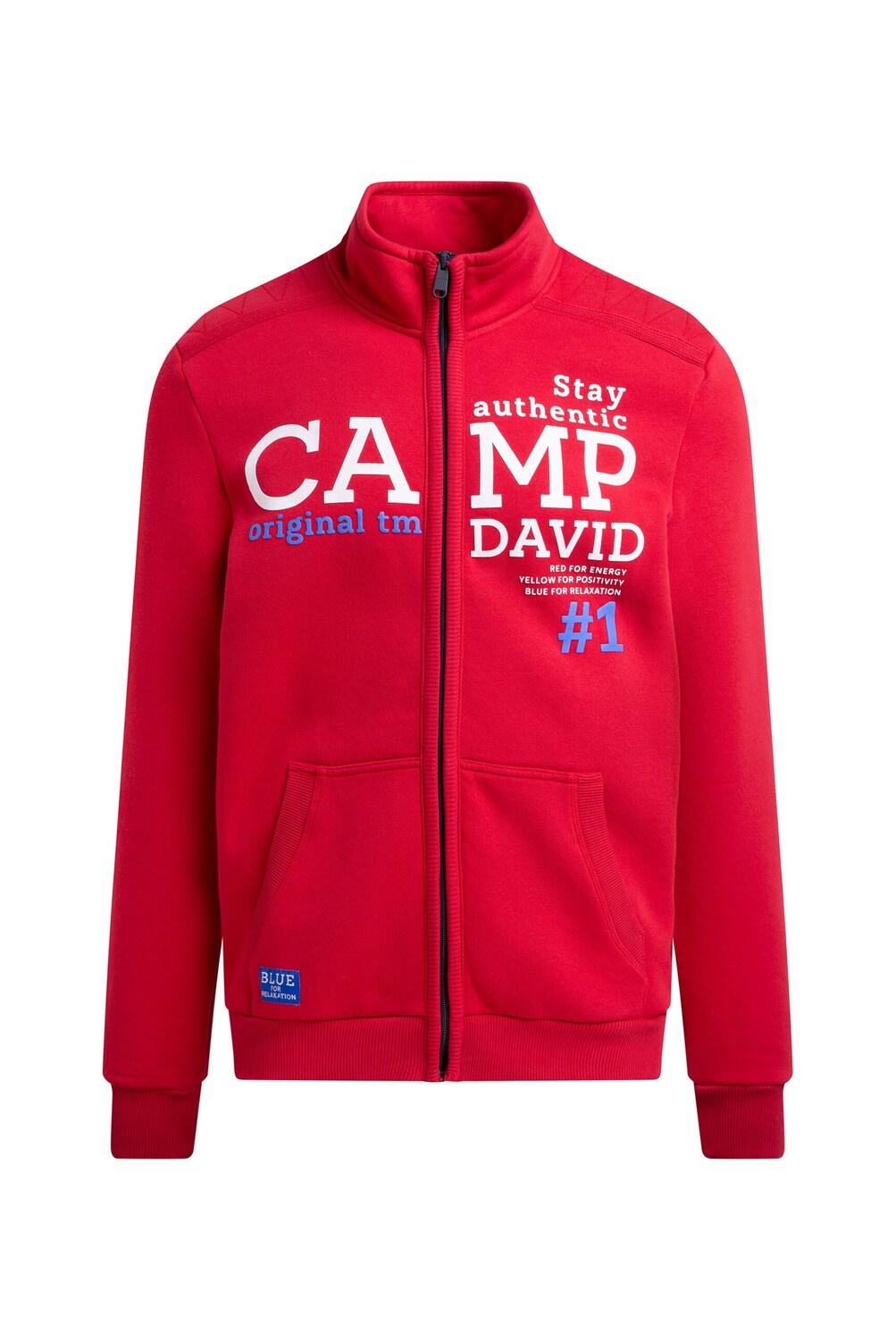 CAMP DAVID Красный худи на молнии
CAMP DAVID Красный худи на молнии