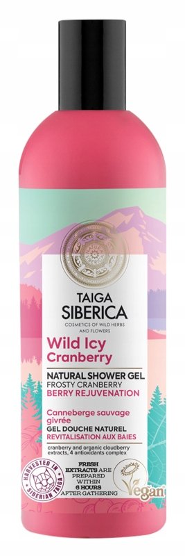 Гель для душа TAIGA с лесной клюквой 270 мл VEGAN NATURAL
Гель для душа TAIGA с лесной клюквой 270 мл VEGAN NATURAL