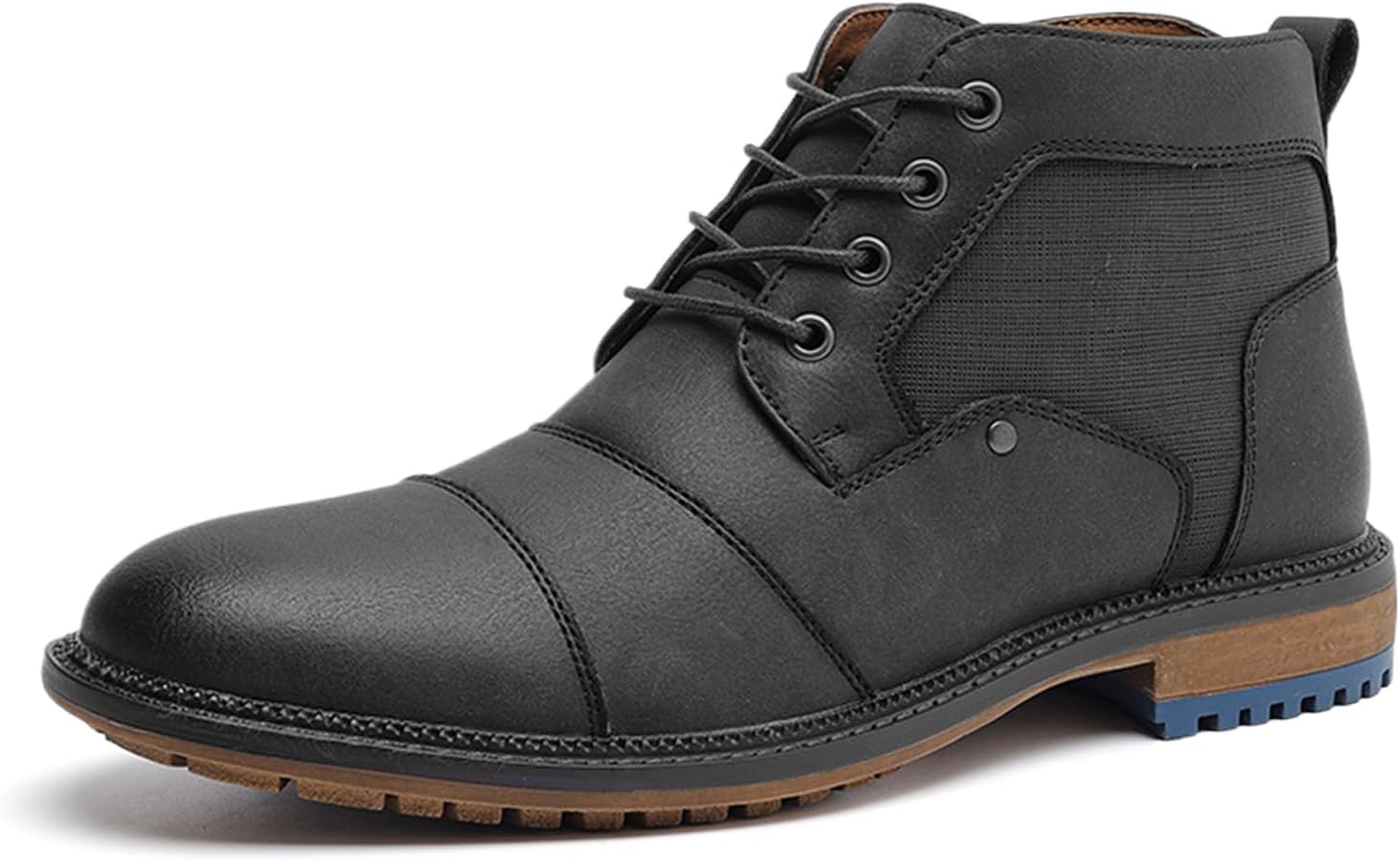 Мужские ботинки BANGTEUO с закрытым носком, боковой молнией, средним голенищем, оксфорды, винтажные, с круглыми носками, на шнуровке, с низким массивным каблуком, ботинки до щиколотки для повседневного, делового и офисного стиля, черный
Мужские ботинки BANGTEUO с закрытым носком, боковой молнией, средним голенищем, оксфорды, винтажные, с круглыми носками, на шнуровке, с низким массивным каблуком, ботинки до щиколотки для повседневного, делового и офисного стиля, черный