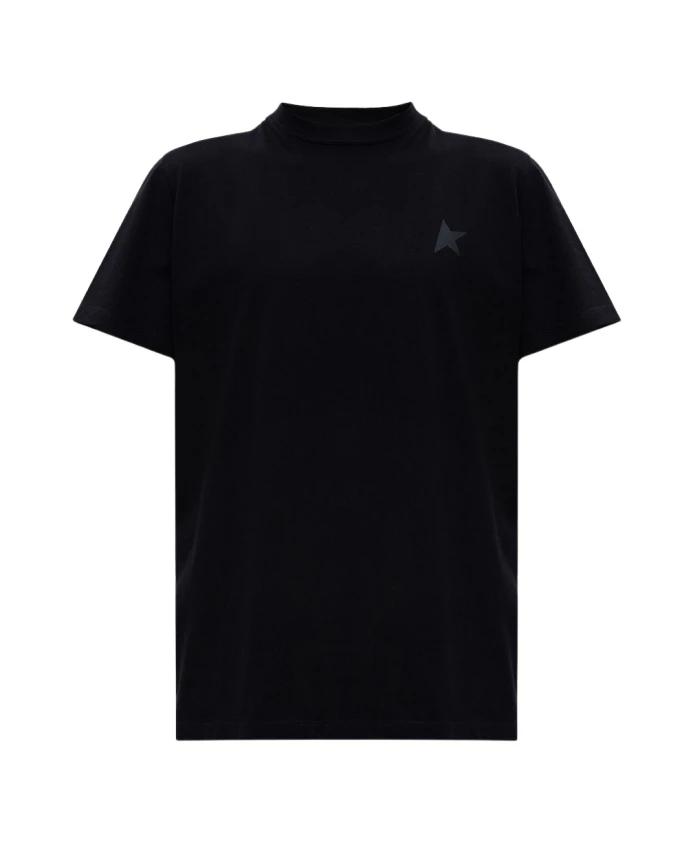 Хлопковая футболка с логотипом Golden Goose, черный
Хлопковая футболка с логотипом Golden Goose, черный