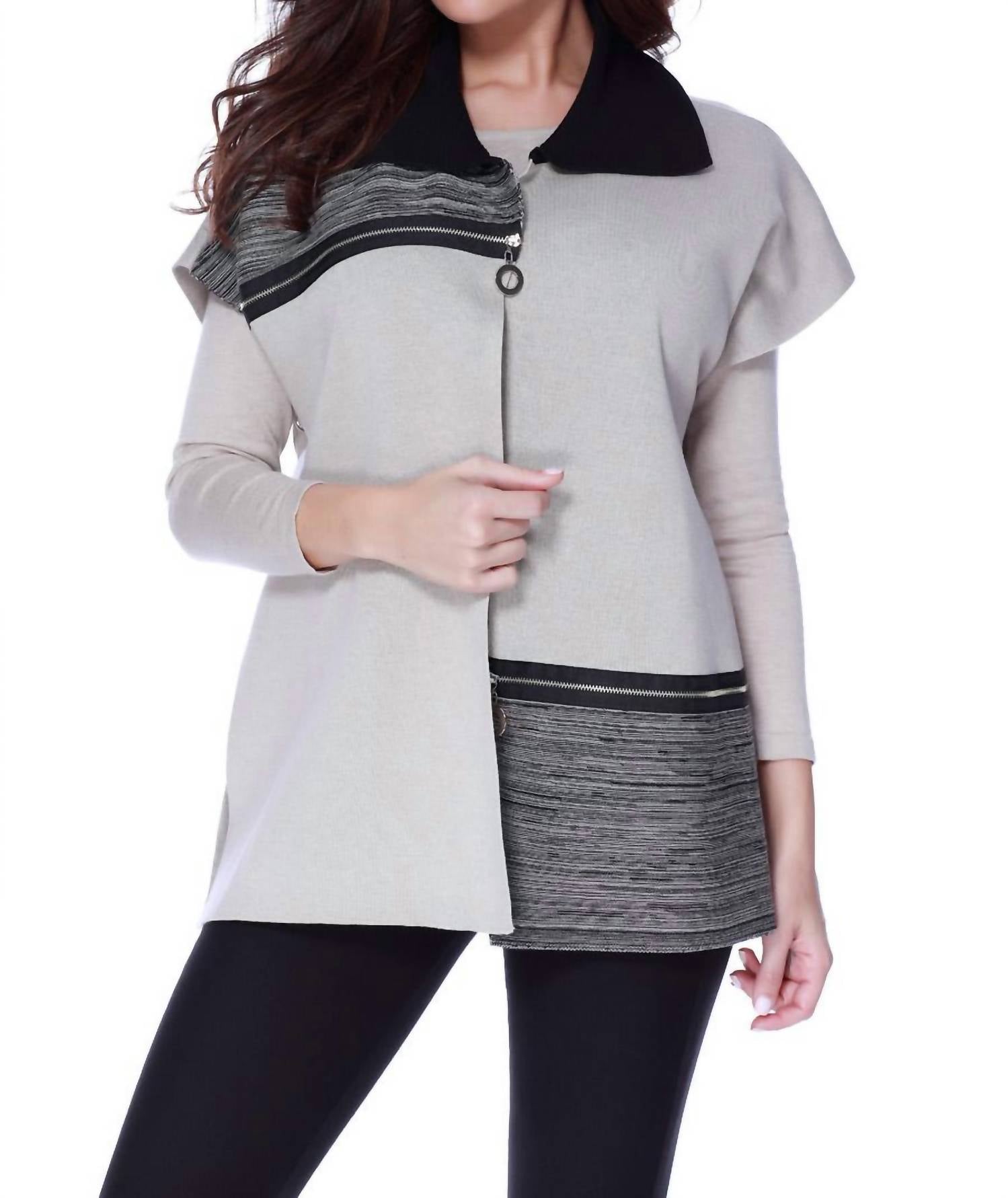 Пончо с застежкой-молнией в цвете Stone/black ANGEL, Черный, Пончо с застежкой-молнией в цвете Stone/black ANGEL
Пончо с застежкой-молнией в цвете Stone/black ANGEL, Черный, Пончо с застежкой-молнией в цвете Stone/black ANGEL