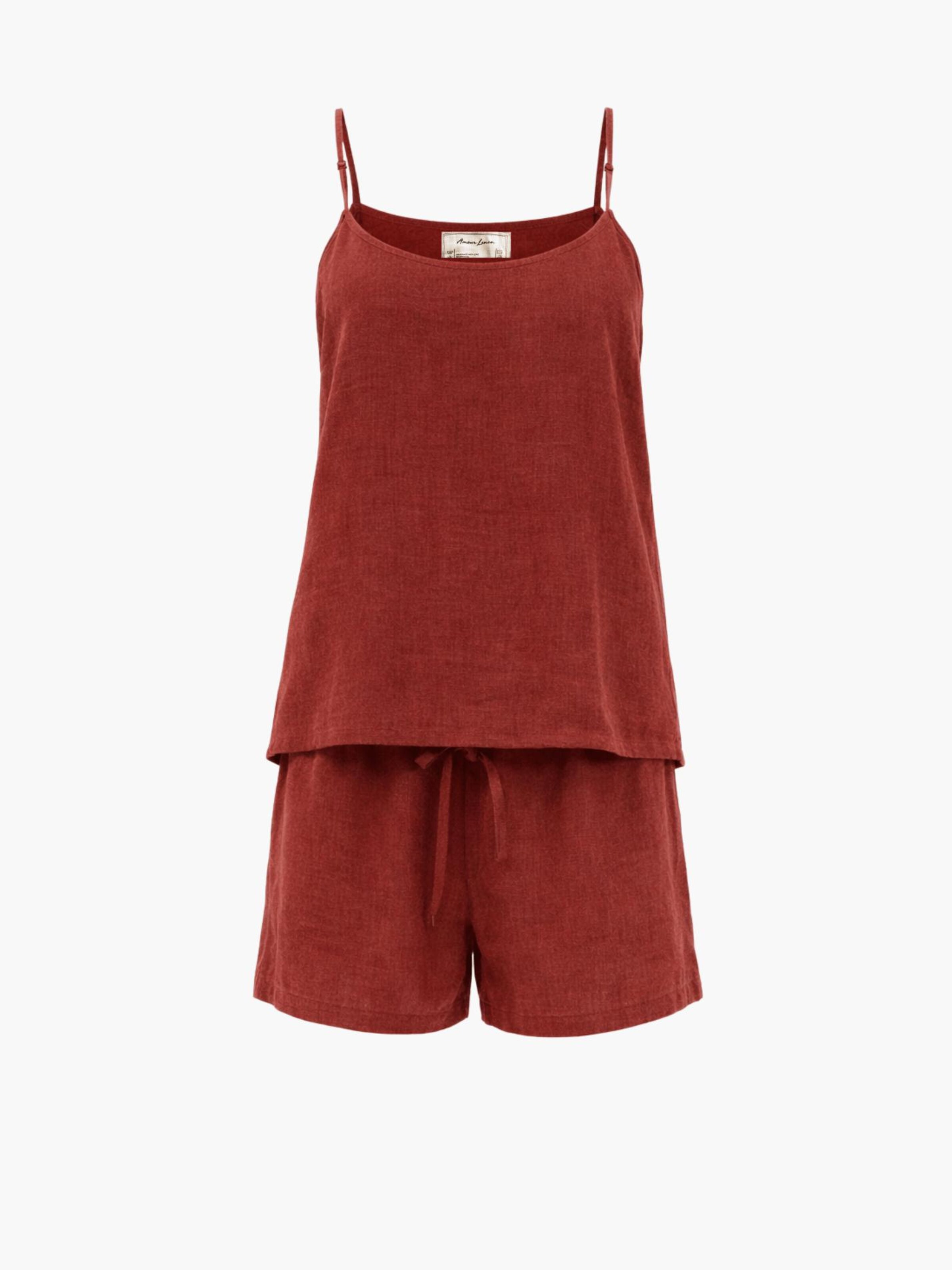 AmourLinen Пижама 'Night Owl' в цвете Auburn
AmourLinen Пижама 'Night Owl' в цвете Auburn