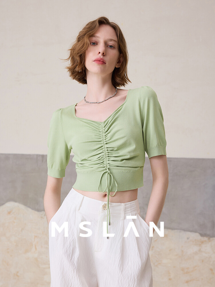 Блузка Mslan с широким воротником, зеленый / оранжевый
Блузка Mslan с широким воротником, зеленый / оранжевый