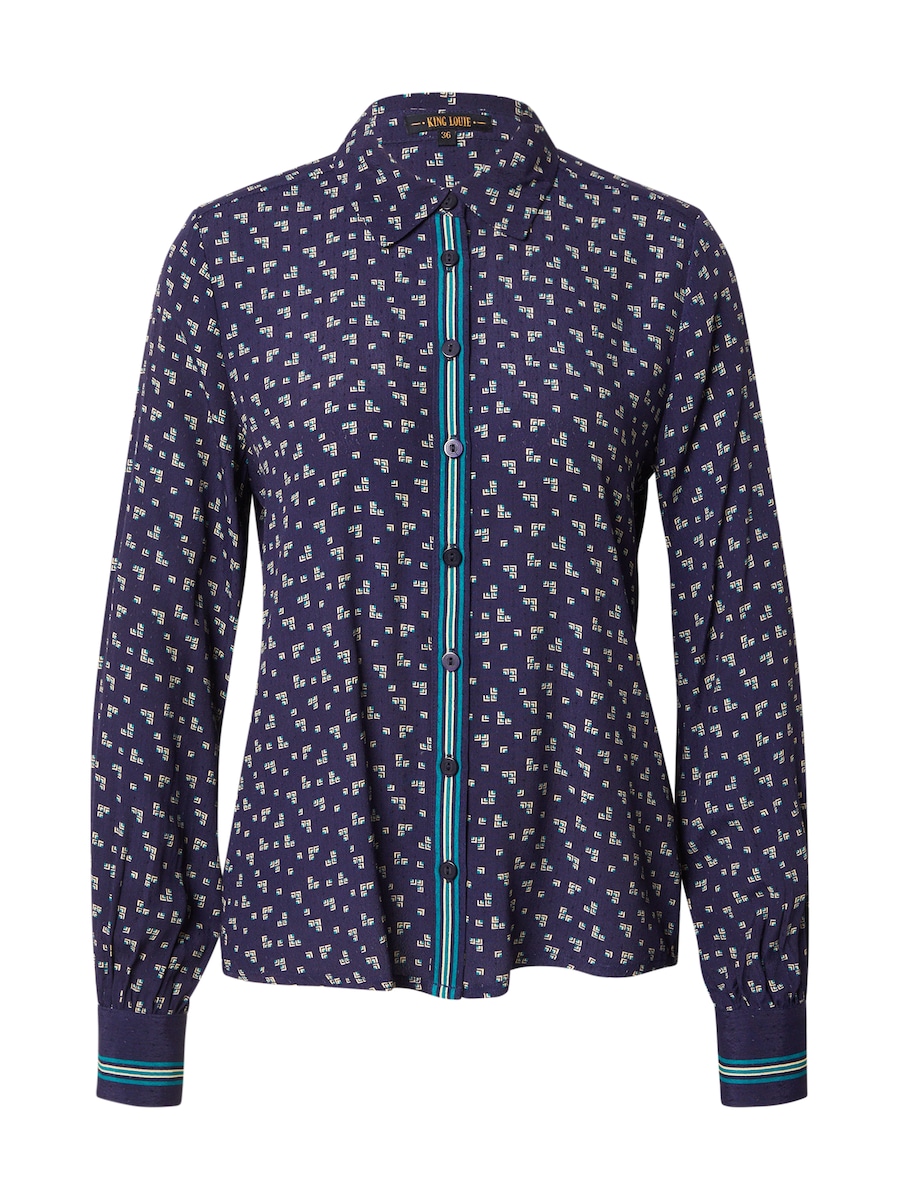 Блуза King Louie Winona, синий/ночно-синий
Блуза King Louie Winona, синий/ночно-синий