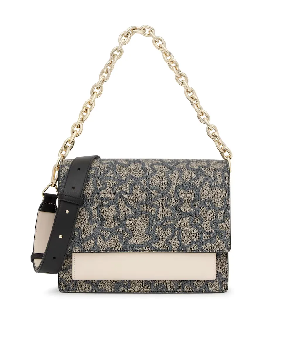 Сумка через плечо Kaos Icon Audree среднего размера с цепочкой Tous, черный 
Сумка через плечо Kaos Icon Audree среднего размера с цепочкой Tous, черный