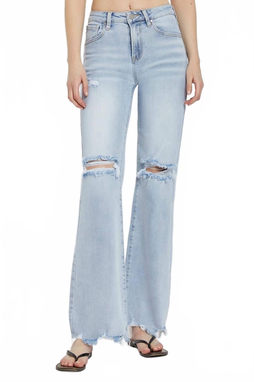 Алекс джинсы с высокой талией и широкими штанинами в светлой стирке RISEN, Light Wash
Алекс джинсы с высокой талией и широкими штанинами в светлой стирке RISEN, Light Wash