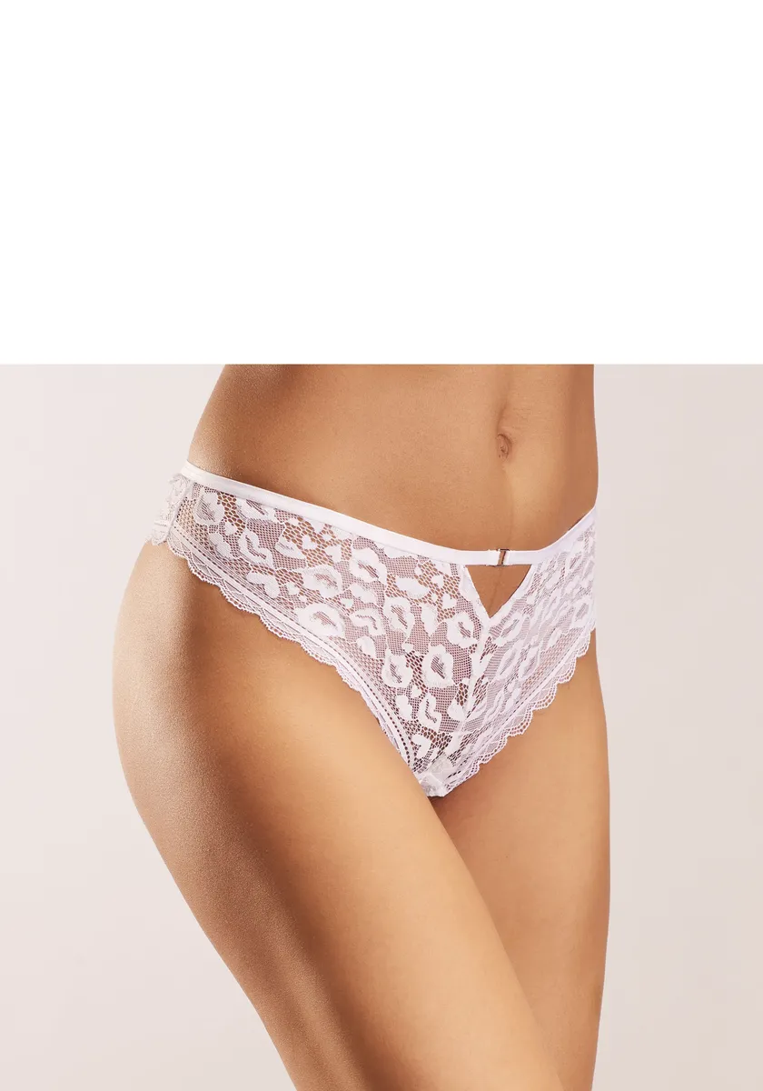 Стринги Vivance из прозрачного кружева с эффектом поцелуев, белый
Стринги Vivance из прозрачного кружева с эффектом поцелуев, белый