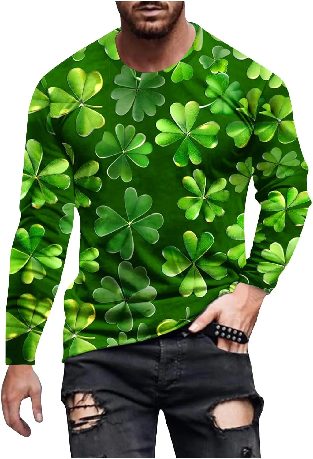 Мужская футболка Lucky Clover с длинным рукавом Zeiyignr
Мужская футболка Lucky Clover с длинным рукавом Zeiyignr