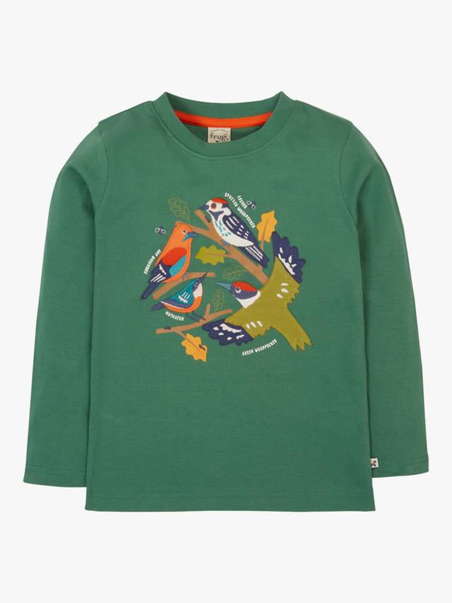 Детский топ с аппликацией Frugi, Holly Green/Birds
Детский топ с аппликацией Frugi, Holly Green/Birds
